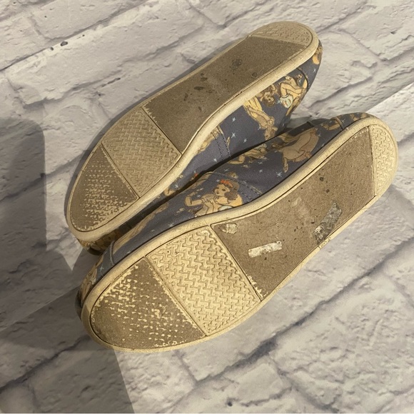 DISNEY x TOMS Womens 7.5 Slip On Canvas Flats - Picture 5 of 6